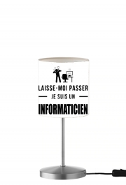 Lampe de table Laisse moi passer je suis informaticien cadeau