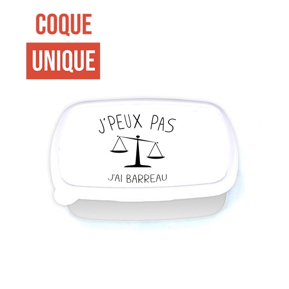 Boite a Gouter Repas Je peux pas jai barreau Cadeau futur Avocat