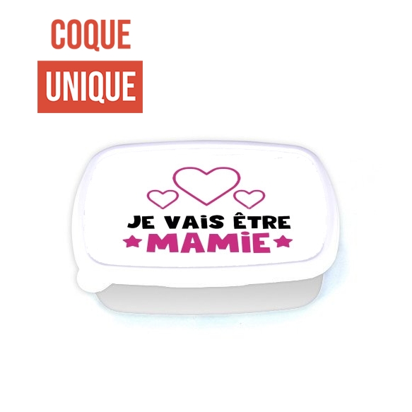 Boite a Gouter Repas Je vais etre mamie - Cadeau annonce naissance grand mère