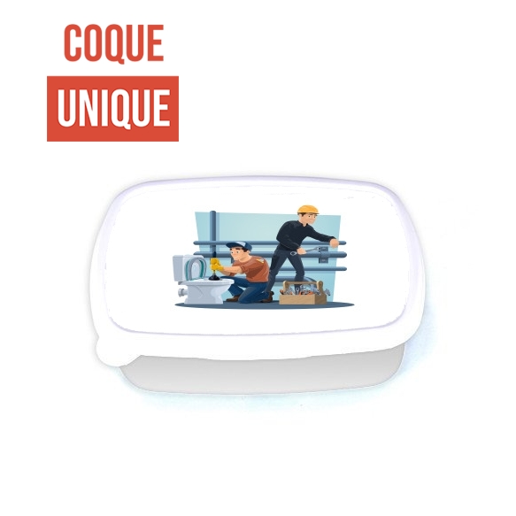 Boite a Gouter Repas Plombier avec outils