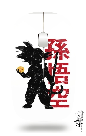 Souris sans fil avec récepteur usb Goku silouette