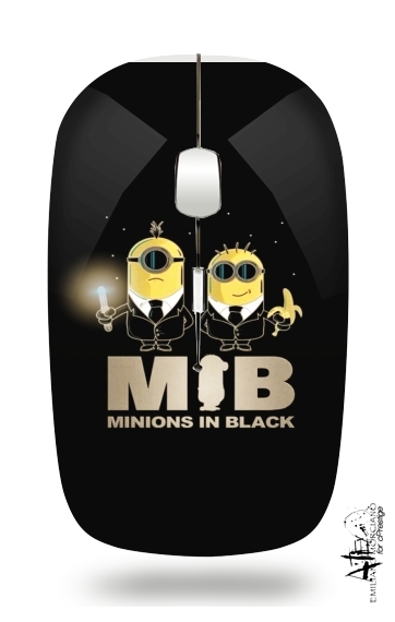 Souris sans fil avec récepteur usb Minion in black mashup Men in black