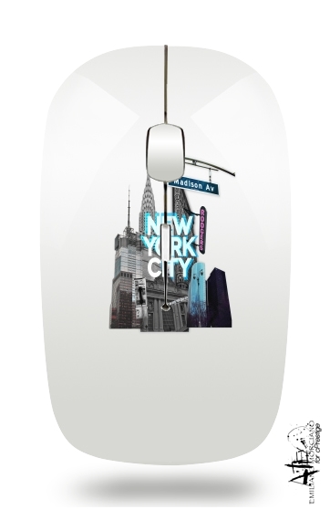 Souris sans fil avec récepteur usb New York City II [blue]