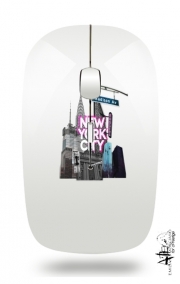 Souris sans fil avec récepteur usb New York City II [pink]