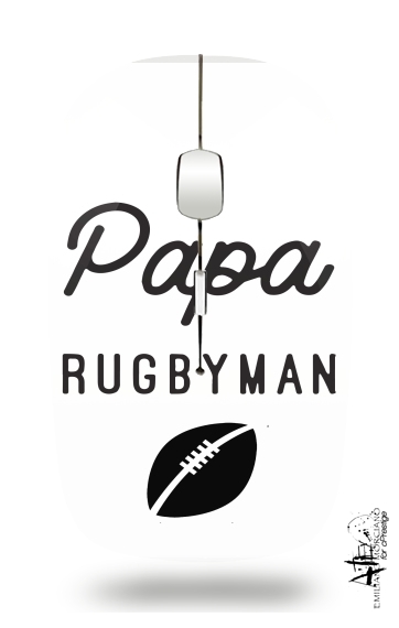 Souris sans fil avec récepteur usb Papa Rugbyman