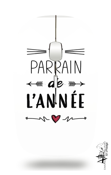 Souris sans fil avec récepteur usb Parrain de lannee