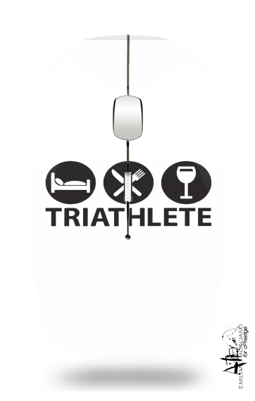 Souris sans fil avec récepteur usb Triathlète Apéro du sport