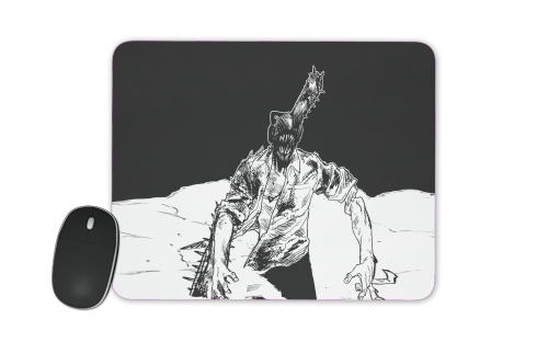 Tapis de souris chainsaw man black and white