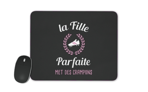 Tapis de souris La fille parfaite met des crampons Footballeuse