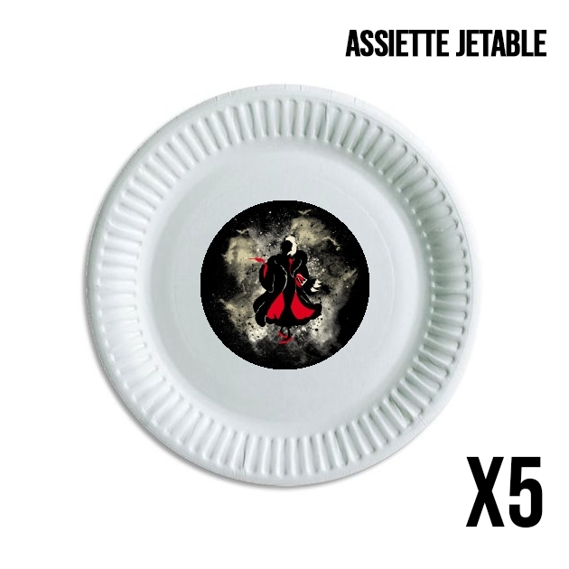 Pack de 5 assiettes jetable The Devil