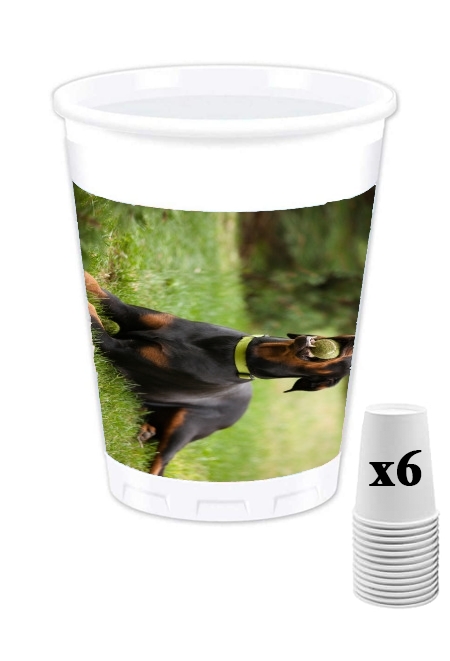 Pack de 6 Gobelets Adult Doberman