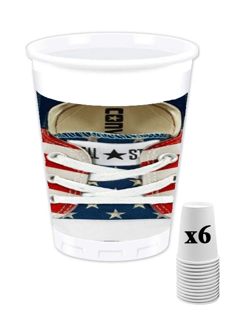 Pack de 6 Gobelets Chaussure All Star Usa