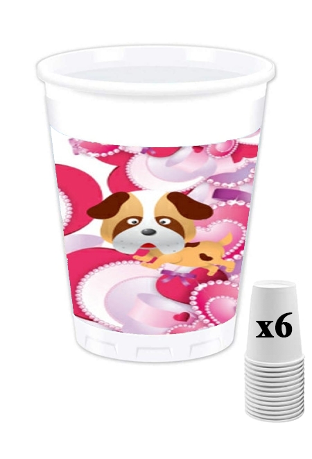 Pack de 6 Gobelets Chien Kawai