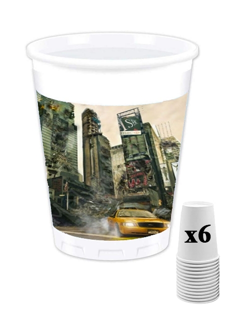 Pack de 6 Gobelets Destruction de New York - Taxi hero