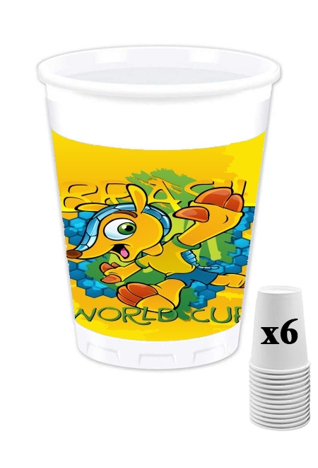 Pack de 6 Gobelets Fuleco Brasil 2014 World Cup 01