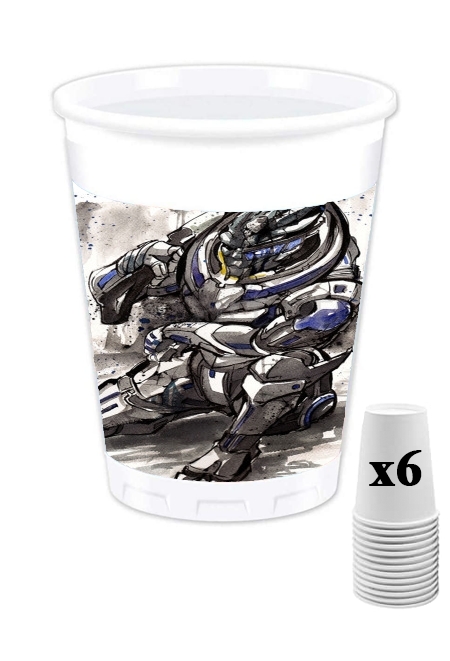 Pack de 6 Gobelets Garrus Vakarian Mass Effect Art