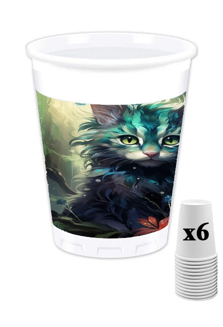 Pack de 6 Gobelets I Love Cats v2