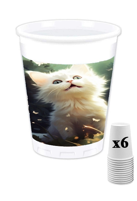 Pack de 6 Gobelets I Love Cats v5