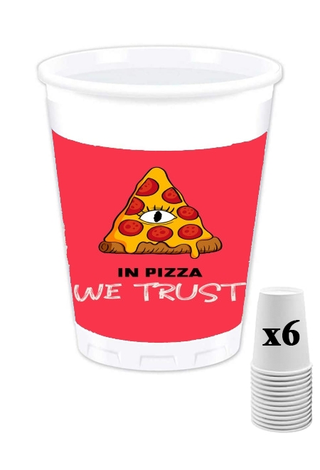 Pack de 6 Gobelets iN Pizza we Trust