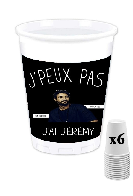 Pack de 6 Gobelets Je peux pas j'ai jeremy