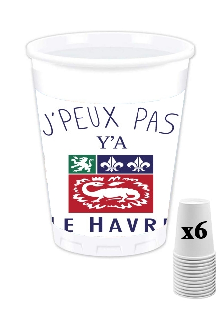 Pack de 6 Gobelets Je peux pas ya le Havre