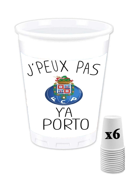 Pack de 6 Gobelets Je peux pas y'a Porto