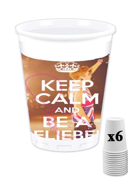 Pack de 6 Gobelets Keep Calm And Be a Belieber