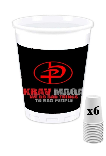 Pack de 6 Gobelets Krav Maga Bad Things to bad people