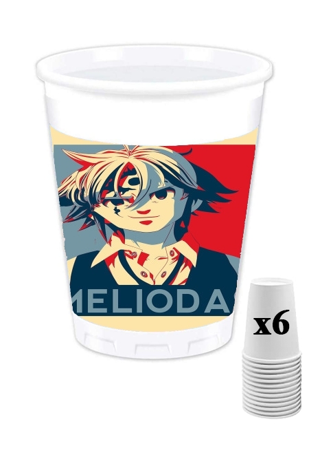 Pack de 6 Gobelets Propaganda Meliodas Demon Tatoo