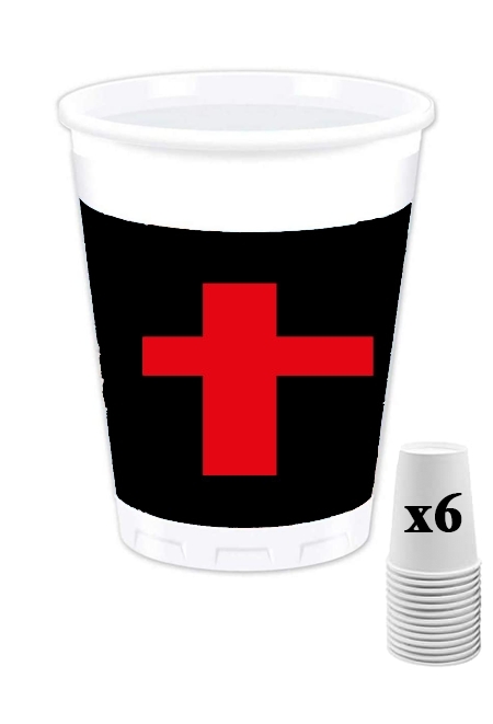 Pack de 6 Gobelets Red Cross Peace