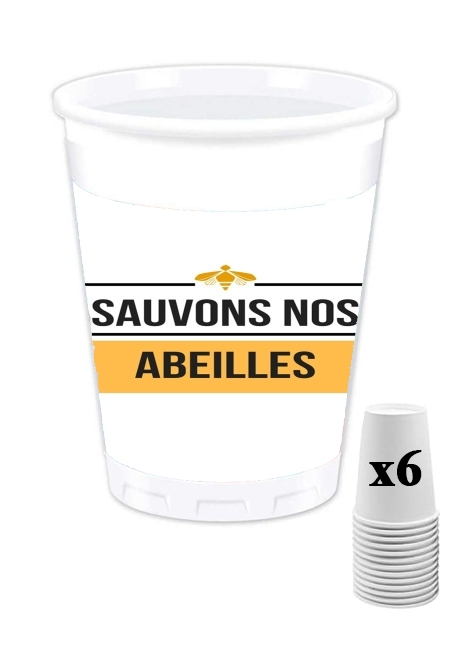 Pack de 6 Gobelets Sauvons nos abeilles