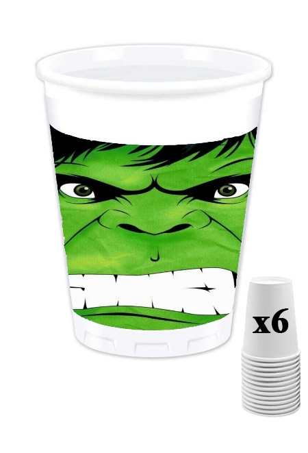 Pack de 6 Gobelets The Angry Green V3