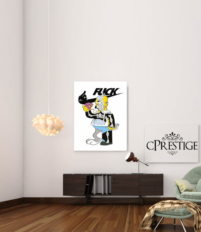 Poster Home Simpson Parodie X Bender Bugs Bunny Zobmie donuts