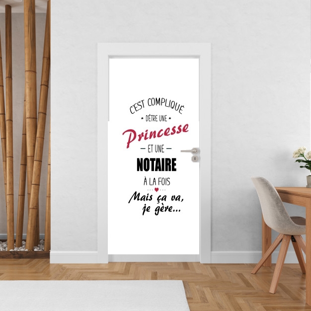 Poster de porte C'est complique d'être une princesse et une notaire à la fois