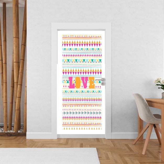 Poster de porte Aztec Love Bonbon