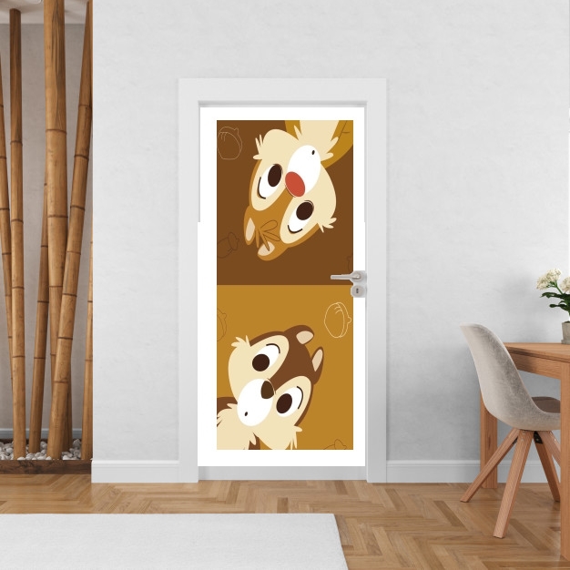 Poster de porte Chip And Dale