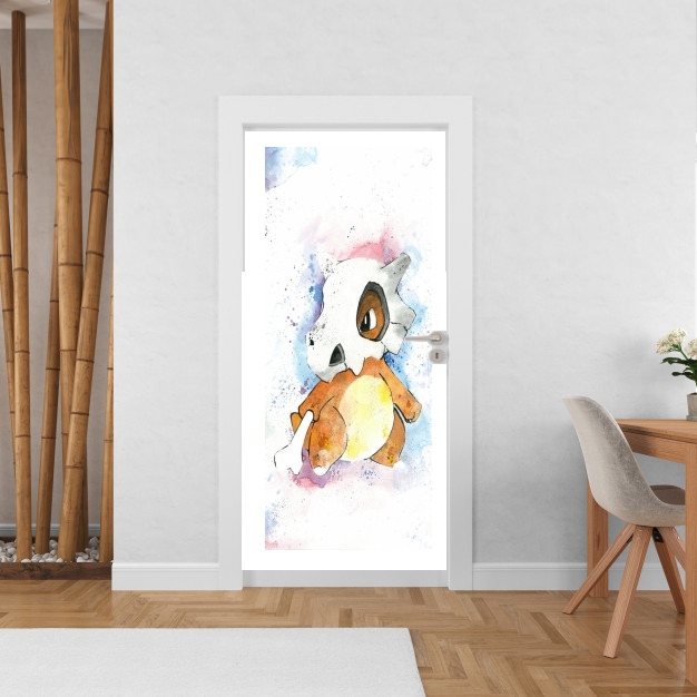 Poster de porte Osselait - Cubone Watercolor