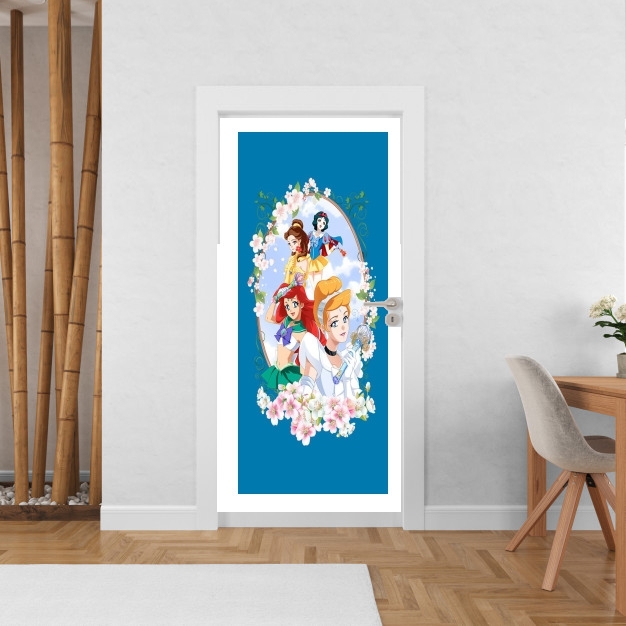 Poster de porte Disney Princess Feat Sailor Moon