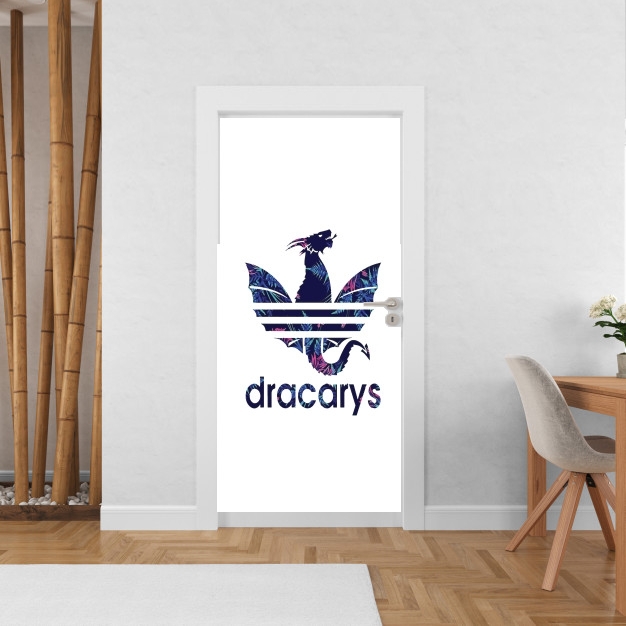 Poster de porte Dracarys Floral Blue