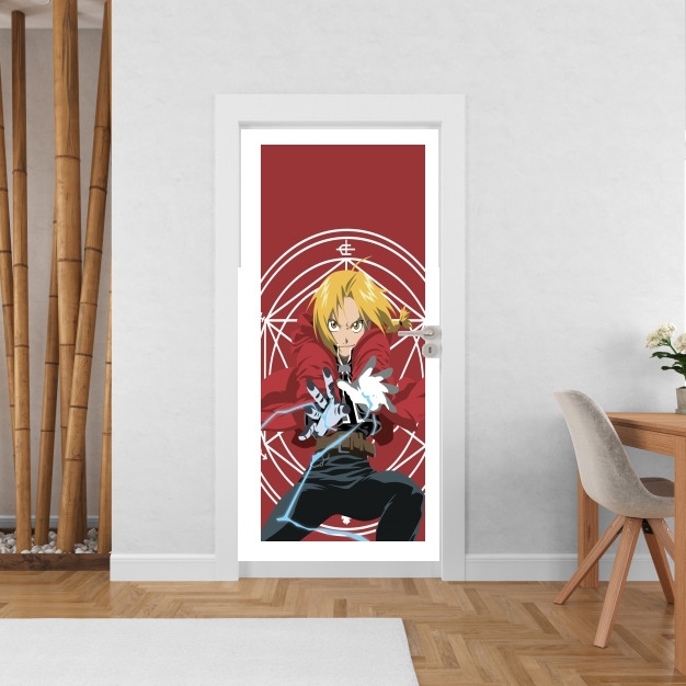 Poster de porte Edward Elric Magic Power