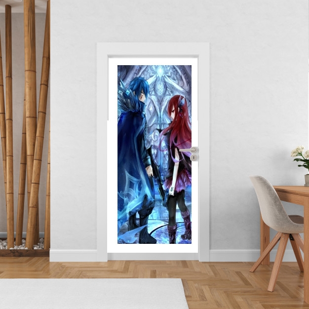 Poster de porte Erza x Jellal