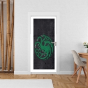 Poster de porte Flag Dragon House Green