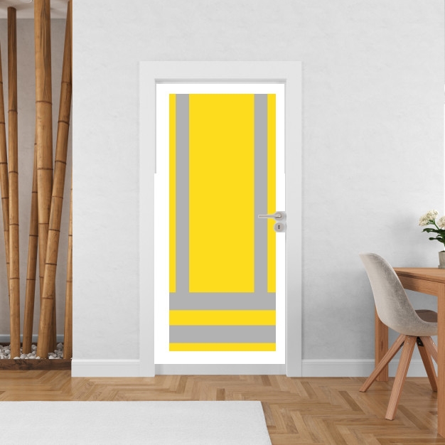 Poster de porte Gilet Jaune de sécurité