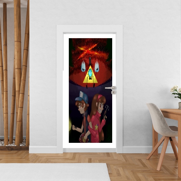 Poster de porte Gravity Falls Monster bill cipher Wheel