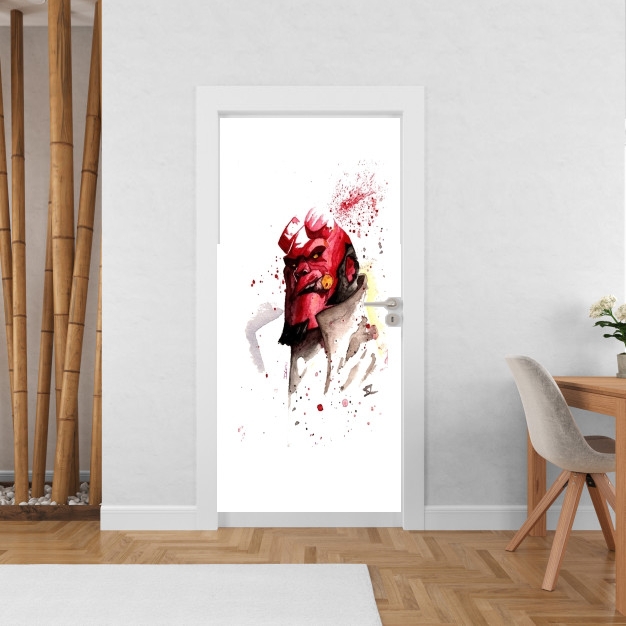 Poster de porte Hellboy Watercolor Art