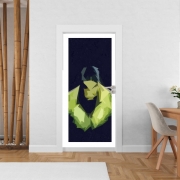 Poster de porte Hulk Polygone