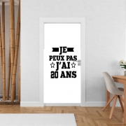 Poster de porte Je peux pas j'ai 20 ans Cadeau d'anniversaire