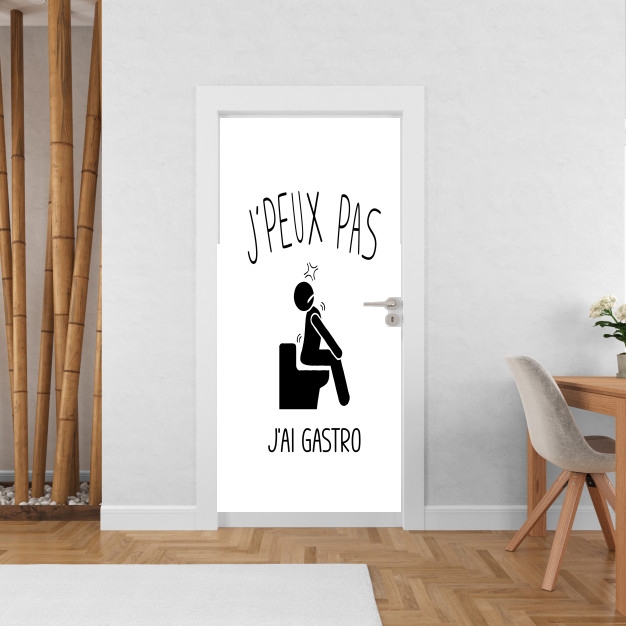 Poster de porte Je peux pas j'ai gastro