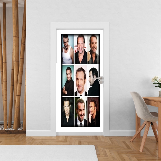 Poster de porte Jean Dujardin collage