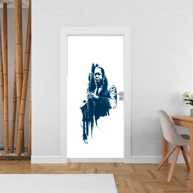 Poster de porte John Coltrane Jazz Art Tribute